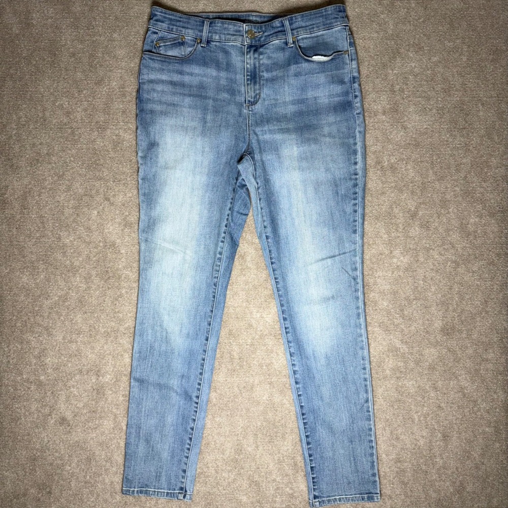 Chicos Jeggings Womens 8R Chico's Size 1R Medium Wash Stretch‎ Denim Jeans
